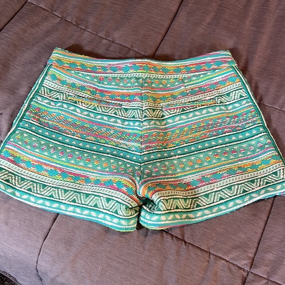 Anthropologie Elevenses costa Aztec embroidered shorts - Picture 6 of 6